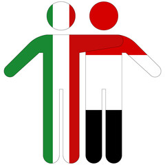 Italy - Yemen : friendship concept