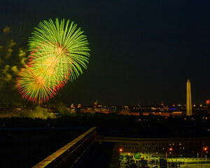 Fireworks over Washington, DC