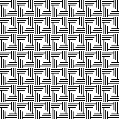 seamless geometric pattern with shapes tile textile line art retro repeat.