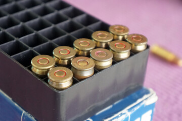 9 mm pistol bullets ammo in box