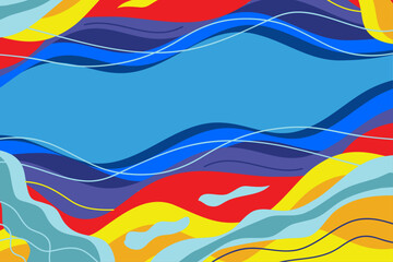 Colorful abstract wave background