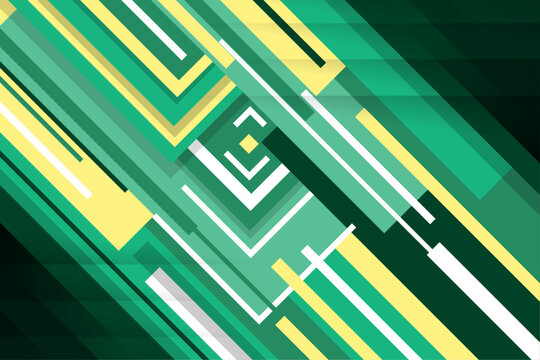 Green abstract shape geometric background