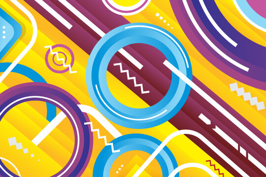 Abstract circle shape geometric background
