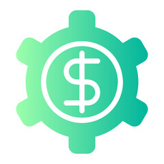 banking system gradient icon