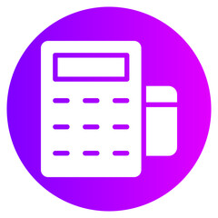 cashless payment gradient icon