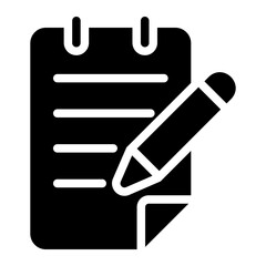 notepad glyph icon