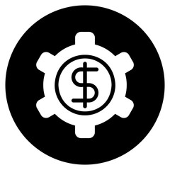 banking system glyph icon