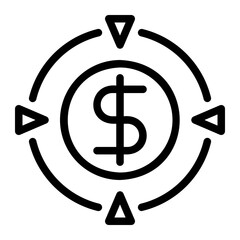 target line icon