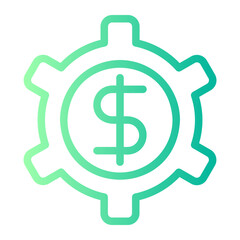 banking system gradient icon