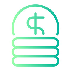 coin gradient icon