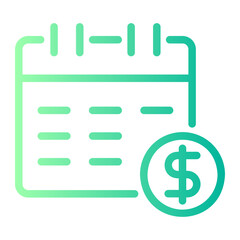 calendar gradient icon