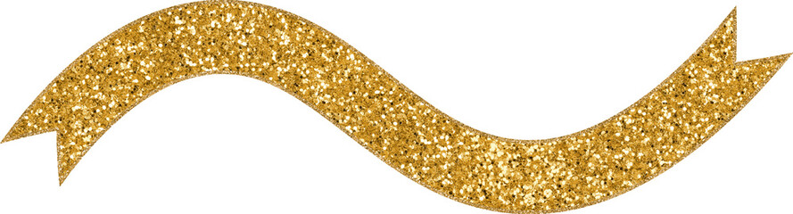 Gold Glittery Ribbon
