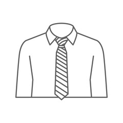 father's day tie shirt line art symbol icon