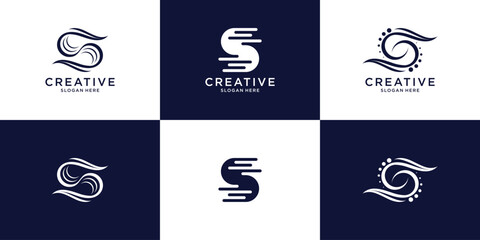 Letter s logo creative for company