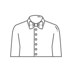father's day bow tie shirt line art symbol icon