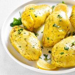 Baked turmeric chicken breast