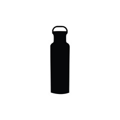Water bottle silhouette, Vector Silhouettes of Black Plastic Bottles.
