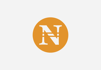 Brand circle logo design and favicon icon vector letters