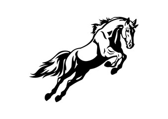 vector horse animal illustration design - obrazy, fototapety, plakaty
