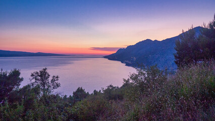 Sonnenuntergang Küste Kroatien - 597813630
