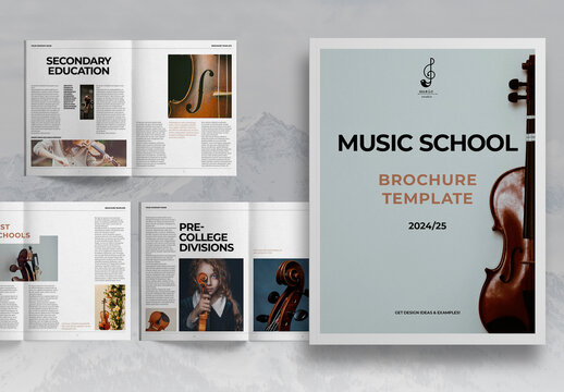 Music School Brochure Layout 