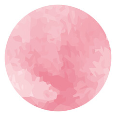 水彩風テクスチャの丸の素材