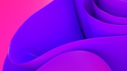 3D pink and purple wave wallpaper design for landing page, desktop, and poster