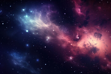 Obraz na płótnie Canvas Deep space with stars.Created using Generative AI technology.