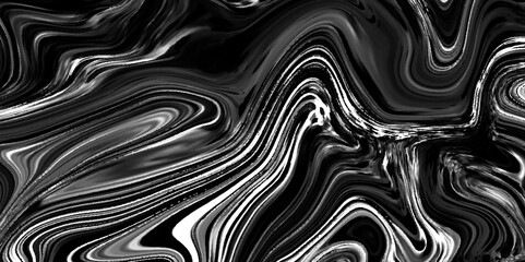 Fototapeta premium Black oil liquid silk satin fabric liquid patter background. 