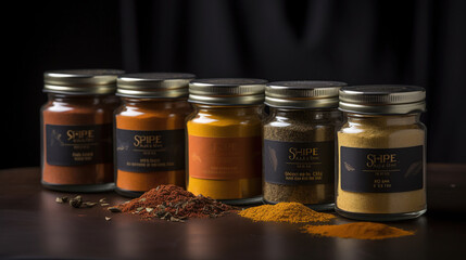 Spice is a natural Use condiment Various type, generative ai - obrazy, fototapety, plakaty