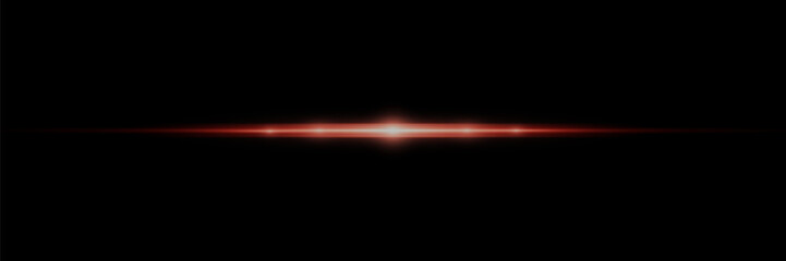 Abstract laser beam. Transparent isolated on black background. Vector illustration. © Hanna