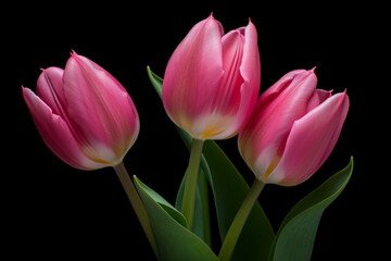 beautiful and realistic tulips
