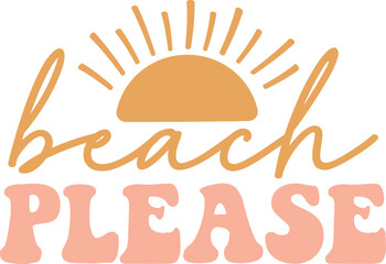 Retro summer svg design, summer svg design