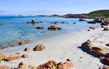 Fototapeta na wymiar La Maddalena, spiaggi Bassa Trinita, Sardegna