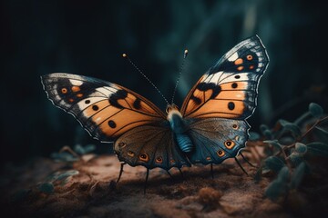 Fototapeta na wymiar A butterfly illustration. Generative AI
