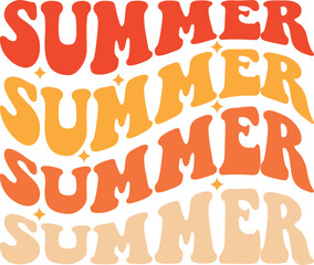 Retro summer svg design, summer svg design