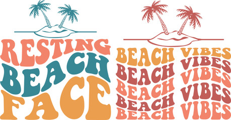 Retro summer svg design, summer svg design