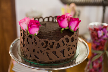 Indulgent and Beautiful Wedding Cake from a real wedding