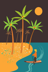 Tropical Paradise Illustration - 597823212