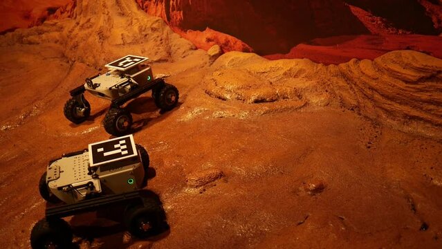 Remote Control Mars Rovers during Testing Run