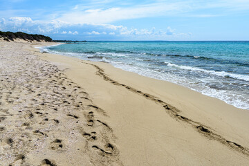 Puglia, Italia, Salento, spiaggia di Torre Chianca