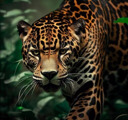 Fototapeta na wymiar jaguar in zoo