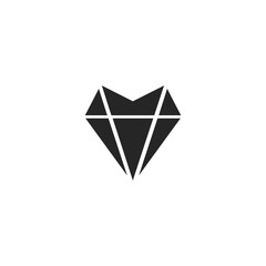 Diamond logo template with creative line concept Vector illustrations