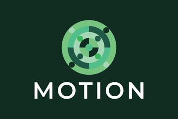 Abstract circle logo design. Creative dynamic round logotype. Connection symbol