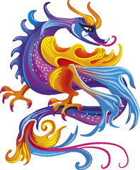 Medieval mythical creature, Illuminati manuscript inspiration, romanesque style