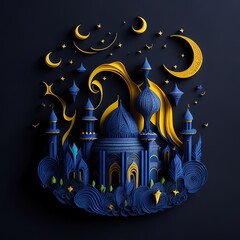 3d realsıtıc render mosque