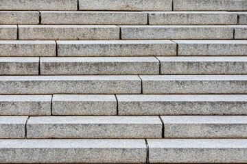 Elegant Outdoors Grey Marble Stone Stairs Background Texture: Modern Architecture Design