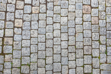 Old World Charm: Cobblestone Pavement Background Texture