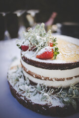 Indulgent and Beautiful Wedding Cake from a real wedding
