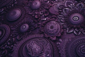 Purple seamless trendy pattern. Generative AI